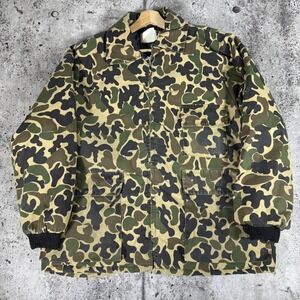 Vintage Skagway Jacket Mens Large Duck Camo Quilted Hunting Military Cotton